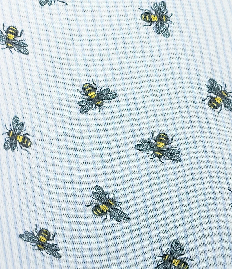 BedHead Knit Lace Trim Honey Bees Print Boyshort Panty 3-Pack