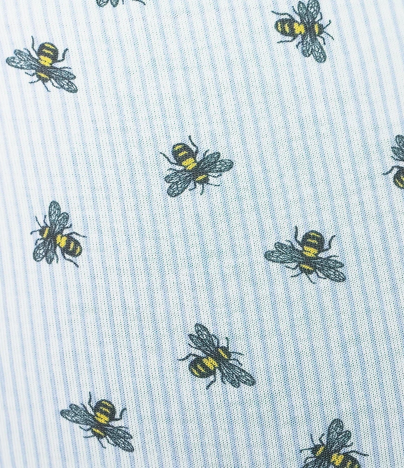 BedHead Knit Lace Trim Honey Bees Print Boyshort Panty 3-Pack