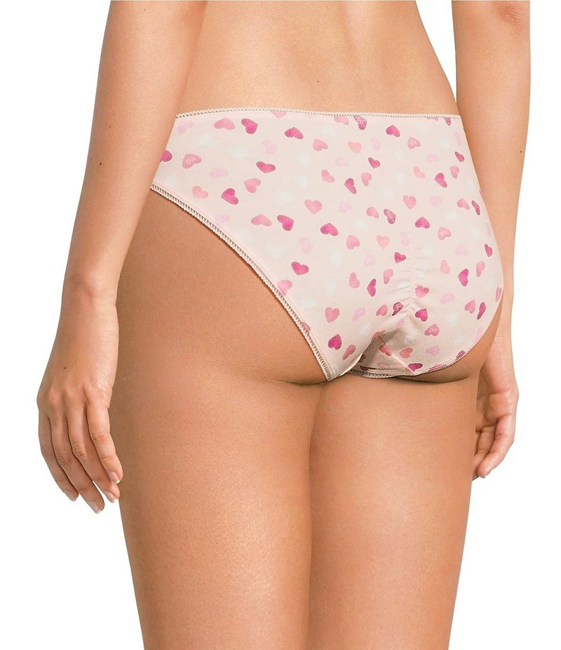 BedHead Knit Sweetheart Print Bikini Panties