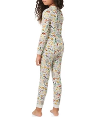 BedHead Little/Big Girls Long Sleeves Forest Trials 2-Piece Pajama Set