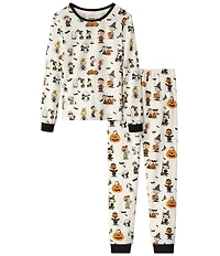 BedHead Little/Big Kids Long Sleeve Snoopy Halloween 2-Piece Pajama Set