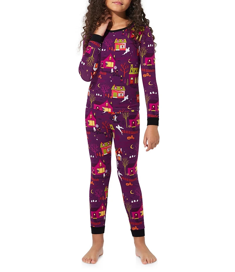 BedHead Little/Big Kids Spooky Town USA Organic Cotton 2-Piece Pajama Set