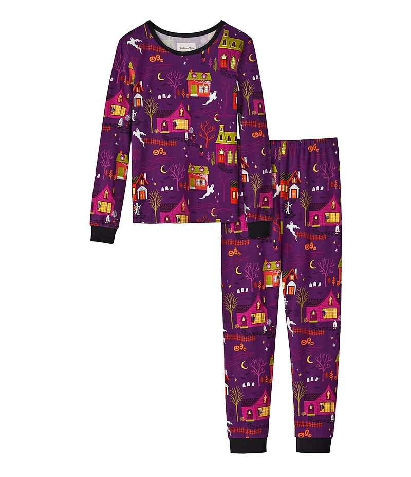 BedHead Little/Big Kids Spooky Town USA Organic Cotton 2-Piece Pajama Set