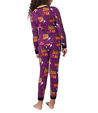 BedHead Little/Big Kids Spooky Town USA Organic Cotton 2-Piece Pajama Set
