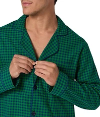 Bedhead Long Sleeve Gingham Pajama Shirt And Pajama Pants Set