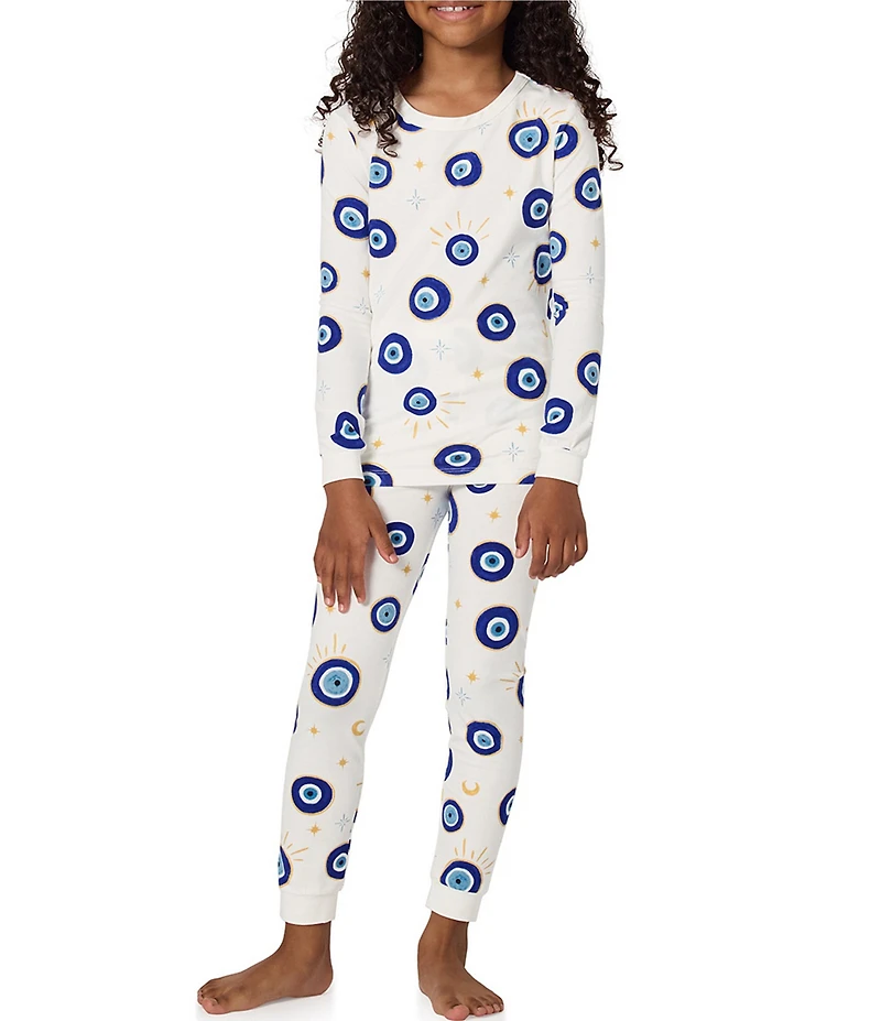 Bedhead Pajamas Girls Family Matching Eye Print Two-Piece Pajama Set