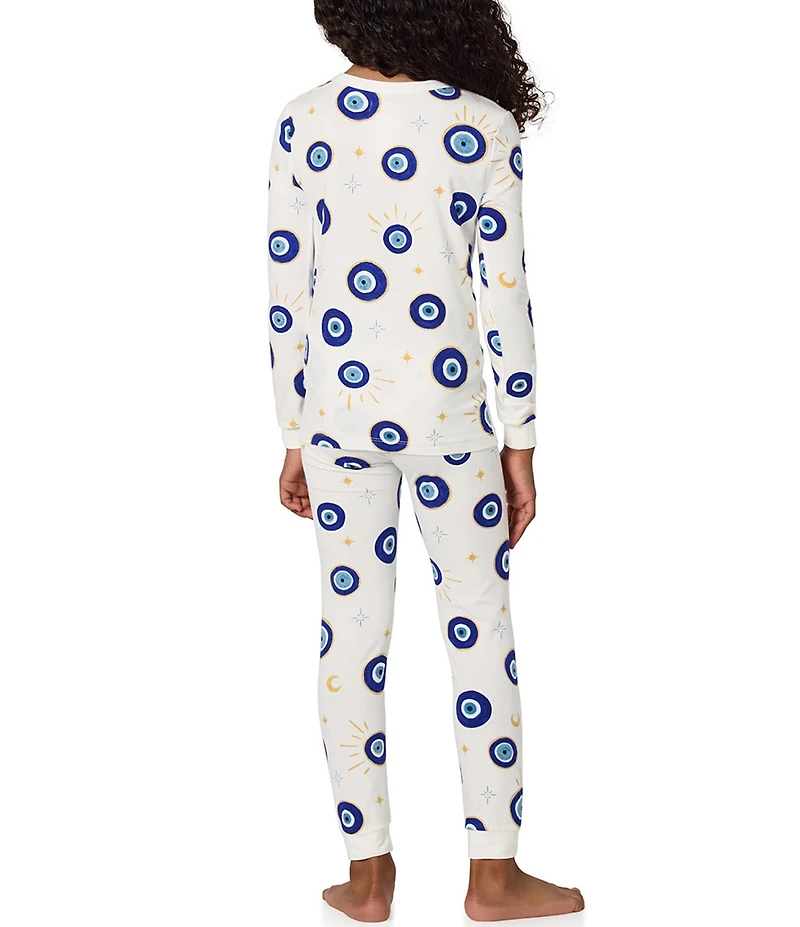Bedhead Pajamas Girls Family Matching Eye Print Two-Piece Pajama Set