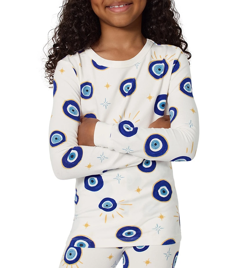 Bedhead Pajamas Girls Family Matching Eye Print Two-Piece Pajama Set