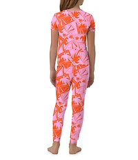 BedHead Pajamas Little/Big Girls Family Matching Pink Tennis Court Two-Piece Pajamas Set