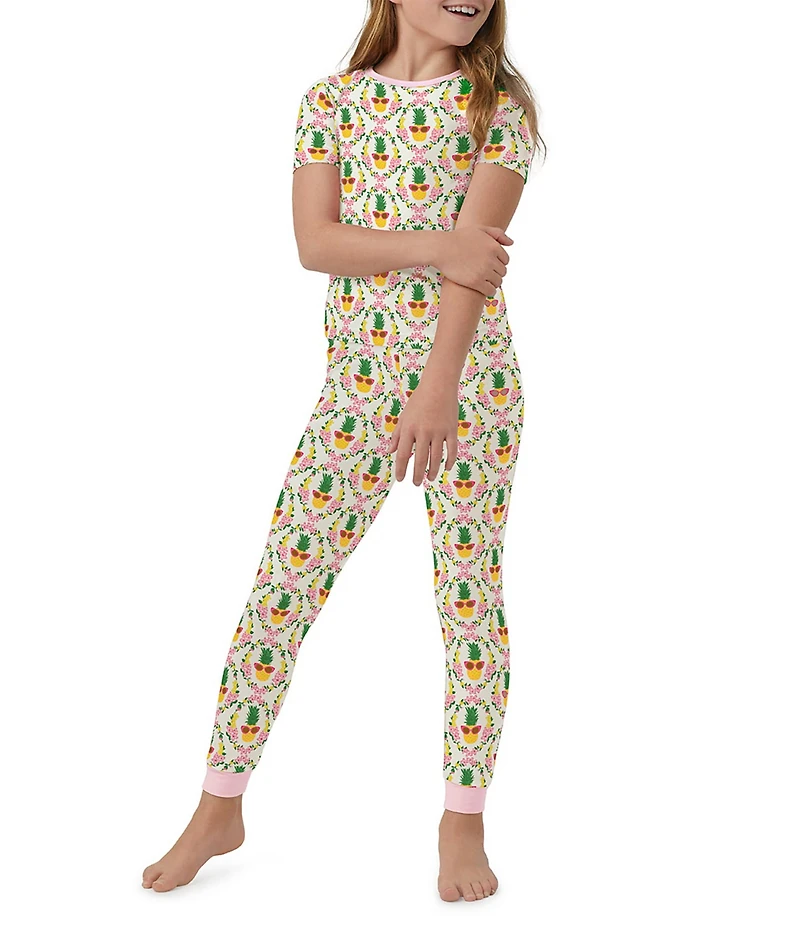 BedHead Pajamas Little/Big Girls Pina Coolada Two-Piece Pajamas Set