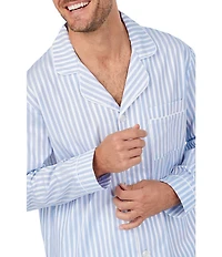 BedHead Pajamas Long Sleeve 3D Stripe Classic Woven Sateen 2-Piece Pajama Set
