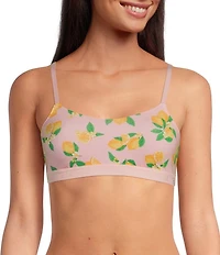 Bedhead Pajamas Stretch Jersey Knit Lemon Sorbet Print Bralette