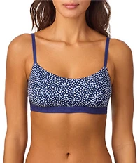 Bedhead Pajamas Stretch Jersey Knit Love Is All You Need Print Bralette