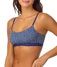 Bedhead Pajamas Stretch Jersey Knit Love Is All You Need Print Bralette
