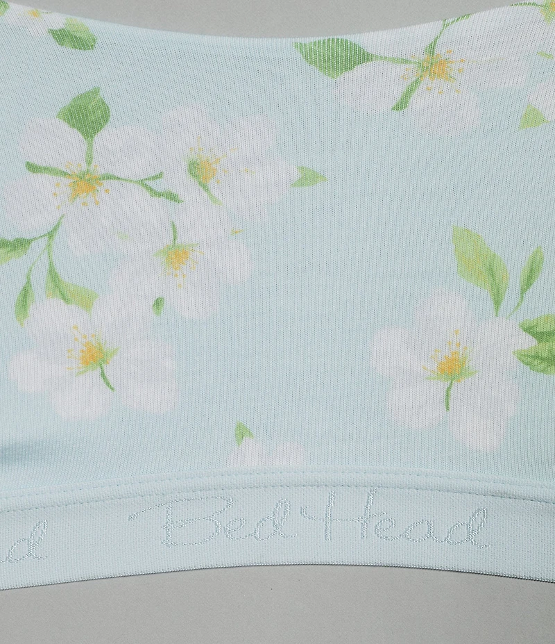 Bedhead Pajamas Stretch Jersey Knit Magnolia Breeze Print Bralette