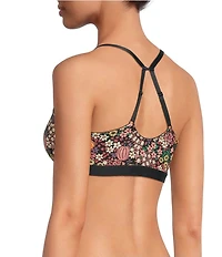 Bedhead Pajamas Stretch Jersey Knit Pumpkin Ditsy Black Print Bralette