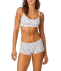 Bedhead Pajamas Stretch Jersey Knit Star Print Bralette