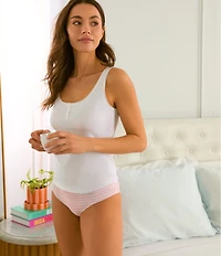 Bedhead Sleeveless Henley Knit Tank Top