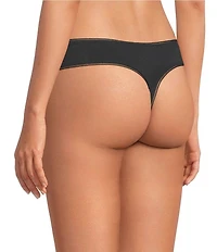 Bedhead Solid Knit Wide Side Thong Panty