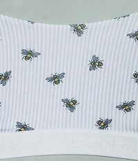 Bedhead Stretch Jersey Knit Honey Bees Print Bralette
