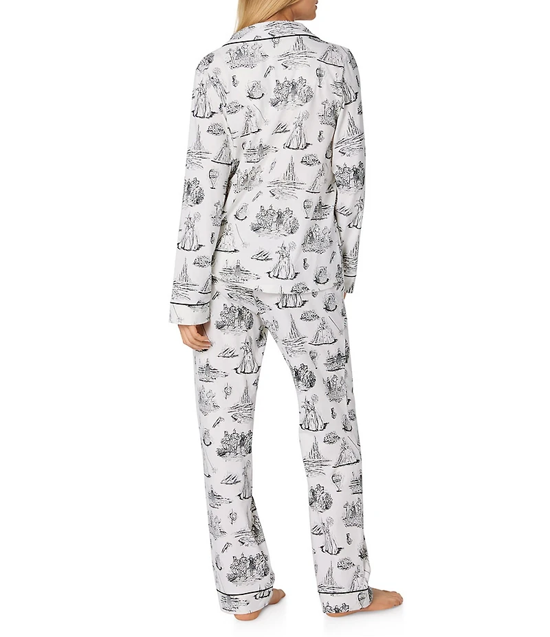 Bedhead Wizard of Oz Organic Cotton Long Sleeve Notch Collar Knit Long Pajama Set