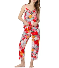 Bedhead Woven Poplin Cami & Cropped Floral Print Pajama Set