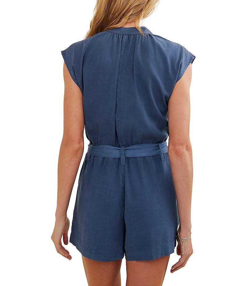 Bella Dahl Cap Sleeve Pocket Romper