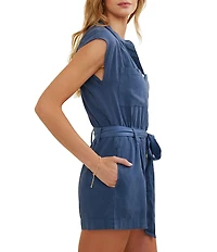 Bella Dahl Cap Sleeve Pocket Romper