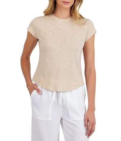 Bella Dahl Crew Neck Short Sleeve Baby Tee