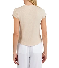 Bella Dahl Crew Neck Short Sleeve Baby Tee