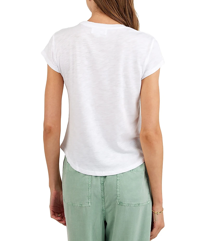 Bella Dahl Crew Neck Short Sleeve Baby Tee