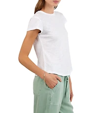 Bella Dahl Crew Neck Short Sleeve Baby Tee