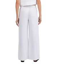 Bella Dahl Linen Ruffle Waist Wide Leg Pants