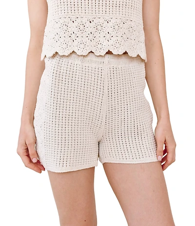 Bella Dahl Open Crochet Coordinating Shorts