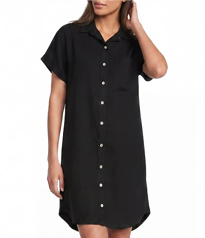 Bella Dahl Roll Sleeve Pocket Shirt