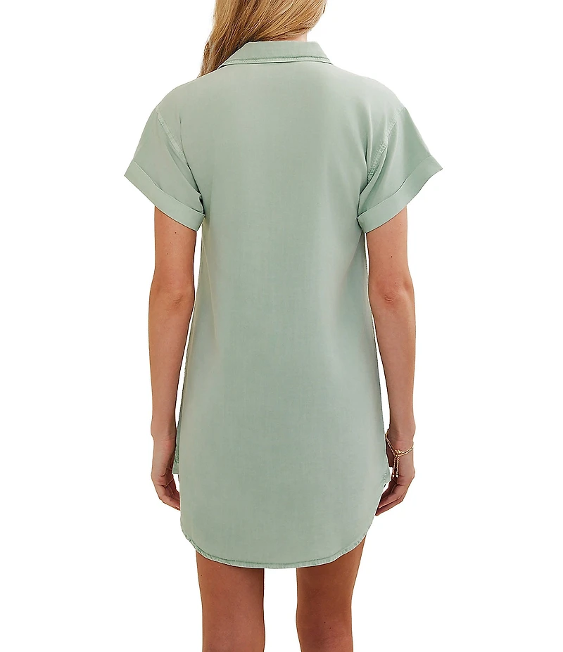 Bella Dahl Roll Sleeve Pocket Shirt