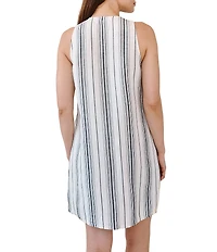 Bella Dahl Sleeveless Lace Up Mini Dress