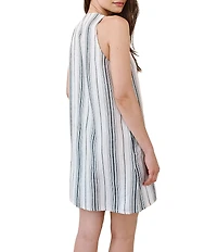 Bella Dahl Sleeveless Lace Up Mini Dress