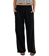 Bella Dahl Smocked Waist Wide Leg Pants