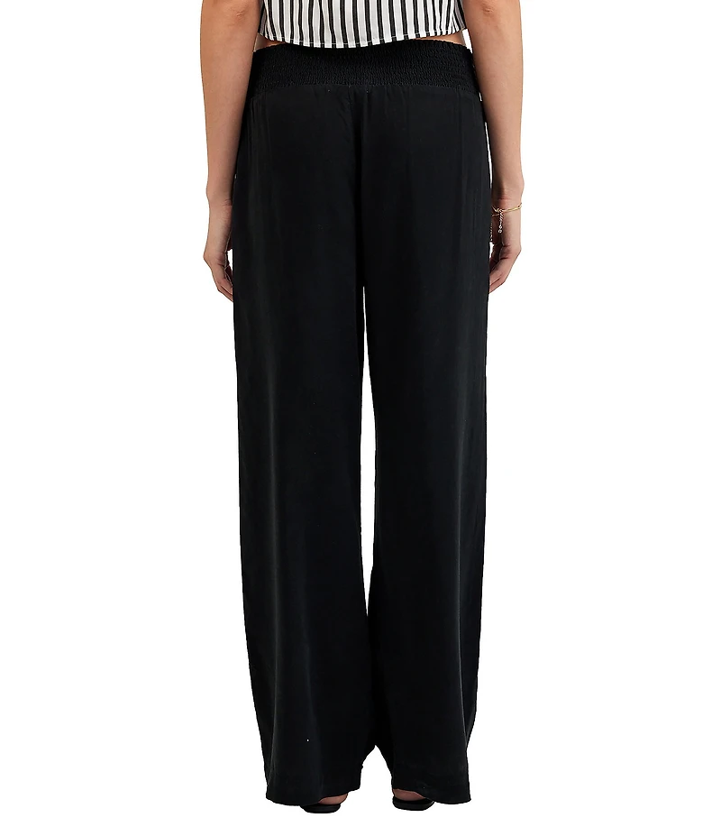 Bella Dahl Smocked Waist Wide Leg Pants