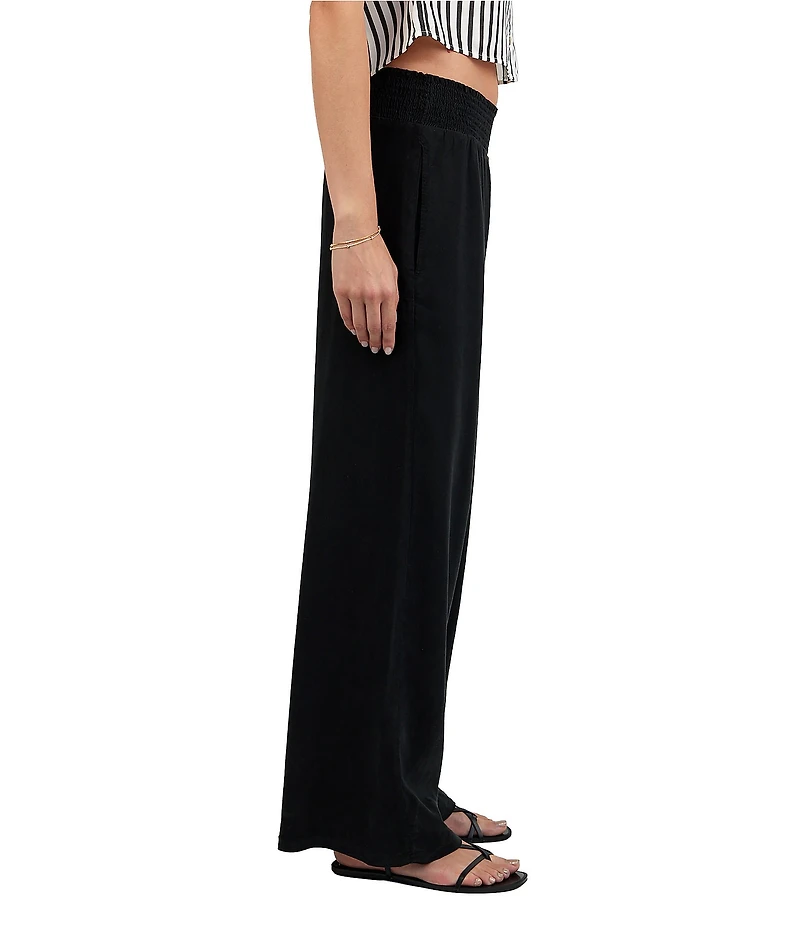 Bella Dahl Smocked Waist Wide Leg Pants