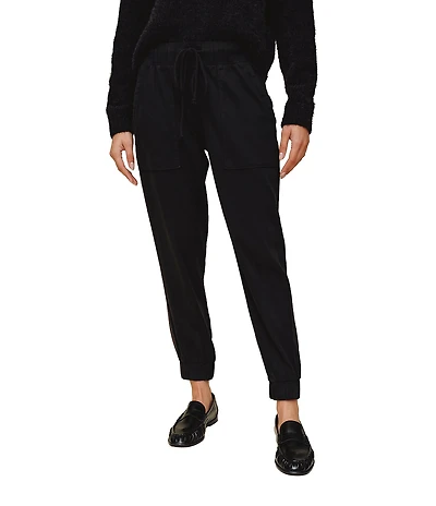 Bella Dahl Woven Drawstring Front Cropped Jogger Pants