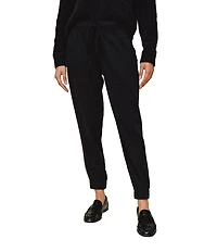 Bella Dahl Woven Drawstring Front Cropped Jogger Pants
