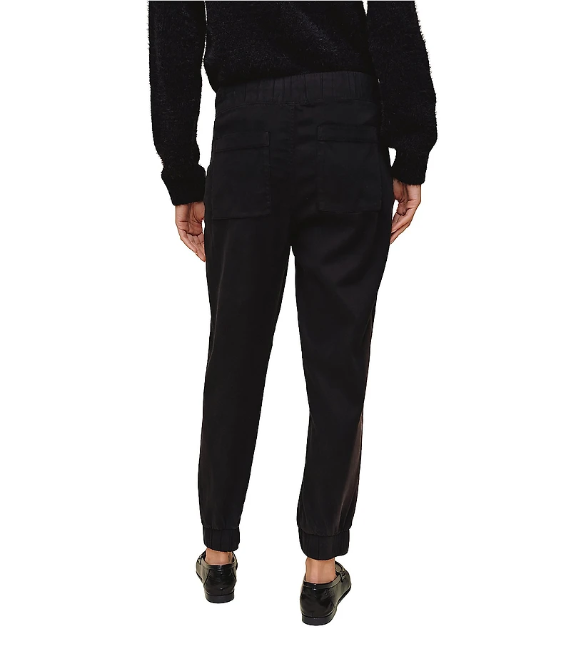Bella Dahl Woven Drawstring Front Cropped Jogger Pants