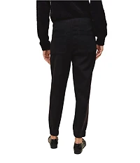 Bella Dahl Woven Drawstring Front Cropped Jogger Pants