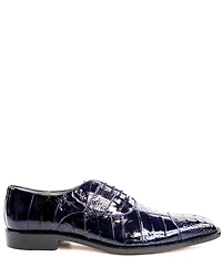 Belvedere Men's Mare Ostrich Cap-Toe Dress Oxfords
