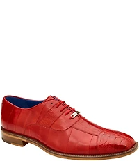 Belvedere Men's Mare Ostrich Cap-Toe Dress Oxfords