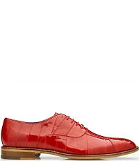 Belvedere Men's Mare Ostrich Cap-Toe Dress Oxfords