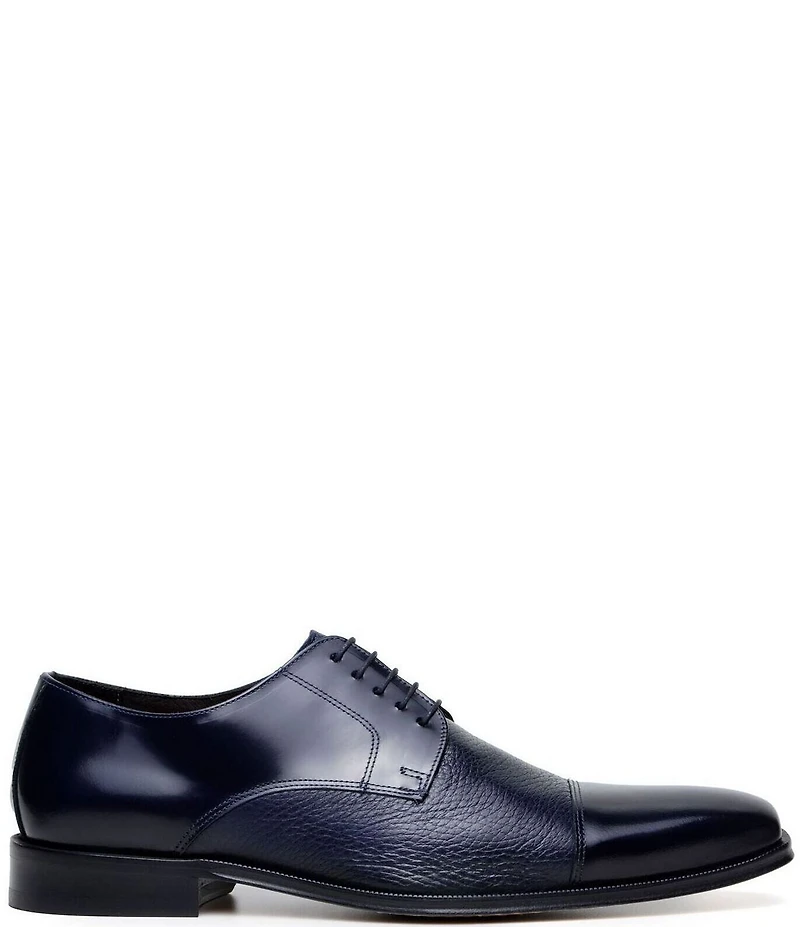 Belvedere Men's Alexander Leather Cap Toe Derby Dress Shoes