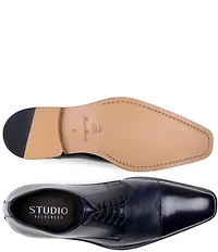 Belvedere Men's Alexander Leather Cap Toe Derby Dress Shoes